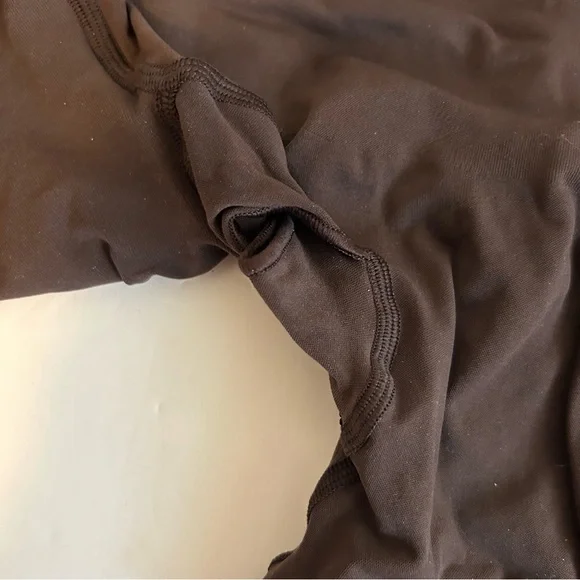 Skims Seamless Sculpt Mid Thigh Bodysuit in Espresso Brown NIB